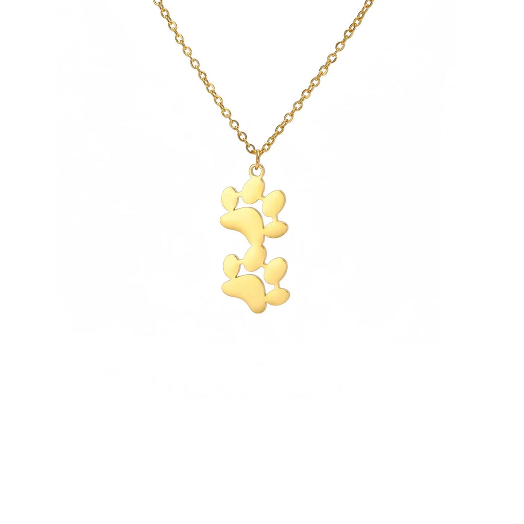 Elegant Stainless Steel Paw Necklace