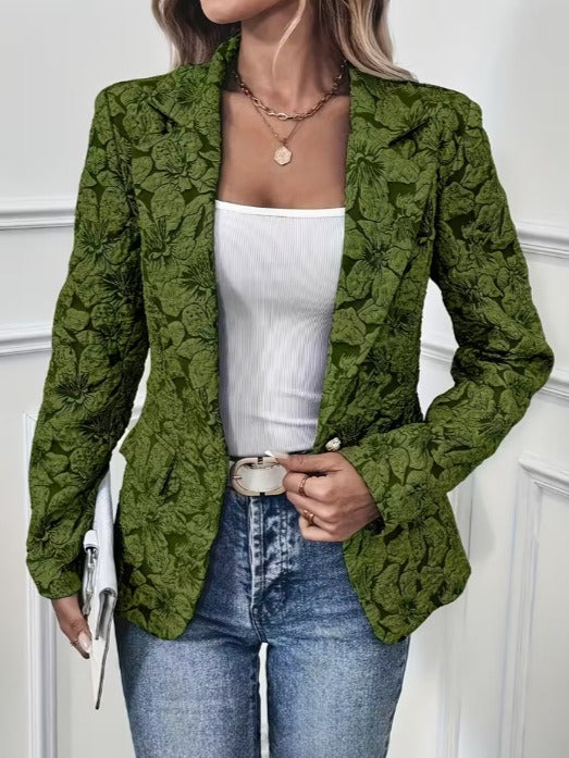 Elisa Blazer Elegante con Estampado Paisley