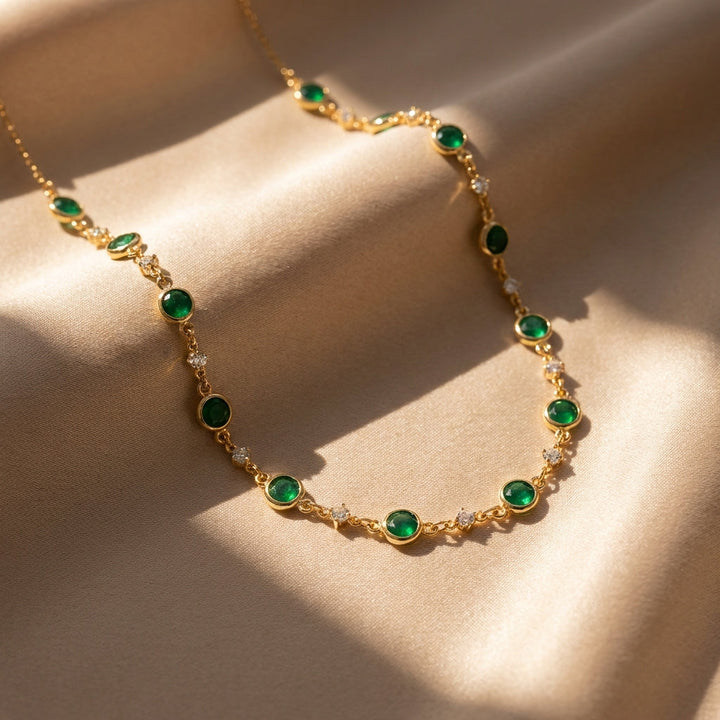 Mayfair Emerald Chain Necklace